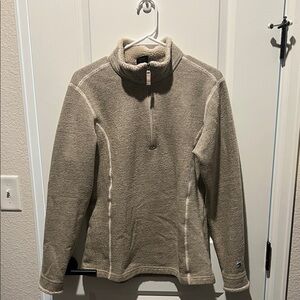 Kuhl Women's Alfpaca Fleece Quarter zip Sweater - Size Large